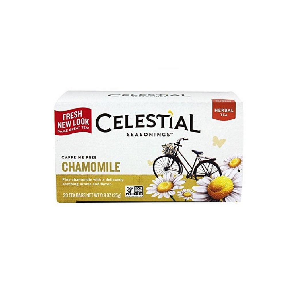 Celestial Seasonings Celestial Seasonings Caffeine No Chamomile Natural Herbal Tea 20 ea (Pack of 72)