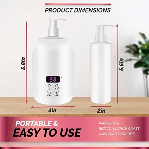 Greener Good Massage Oil Warmer and Dispenser for Table, Home Lotion Warmer, Heated, Plug in Oil Heater Beauty Salon Therapy Equipment, Electric Oil Warmer, Spa