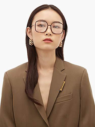 BIGGY BIGGY Oversized Square Blue Light Blocking Glasses - Ultralight Anti Eyestrain | Reduce Eye Strain Nerd Glasses, Reading book/TV/Computer/Gaming Frames for Women Men, Anti UV (rectangle leopard)