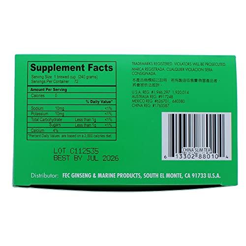China Slim China Slim Dieter's Tea Delight, Large, 72-Count (Pack of 2, 144 tea bags total)