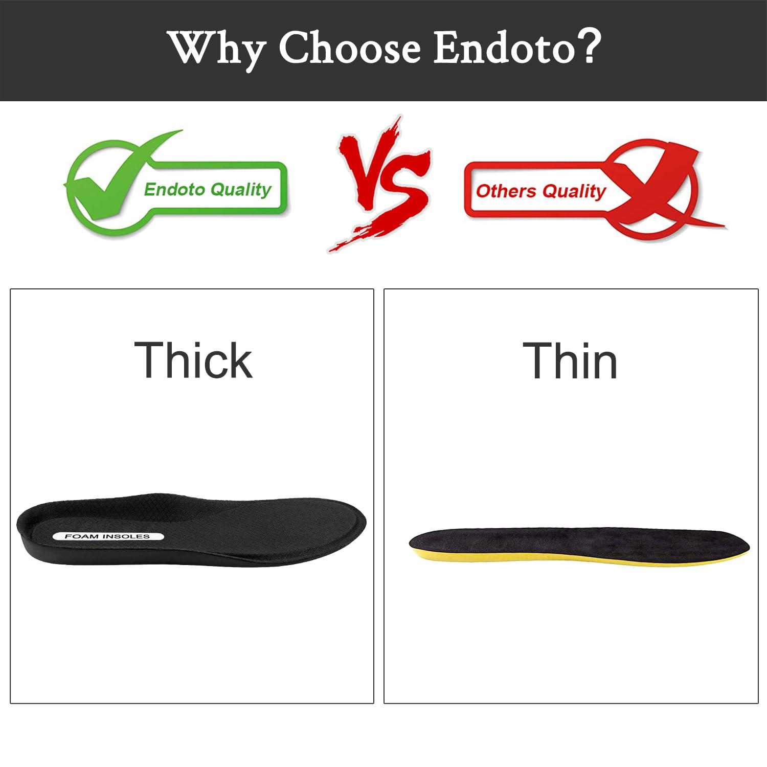 Endoto Foam Insole for Skechers Shoes, Replacement Inserts for Women\'s Sneakers(Size:US Women8.5-EU38.5)