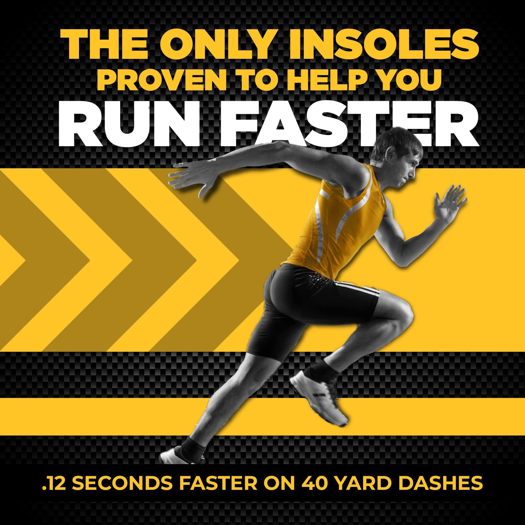 VKTRY VKTRY Gold Performance InsolesCustomized Carbon Fiber Inserts, Cleated ShoesFootball, Baseball, Softball, Lacrosse, Golf & MoreRun Faster, Jump Higher, Recover Quicker, Protect Against Injury