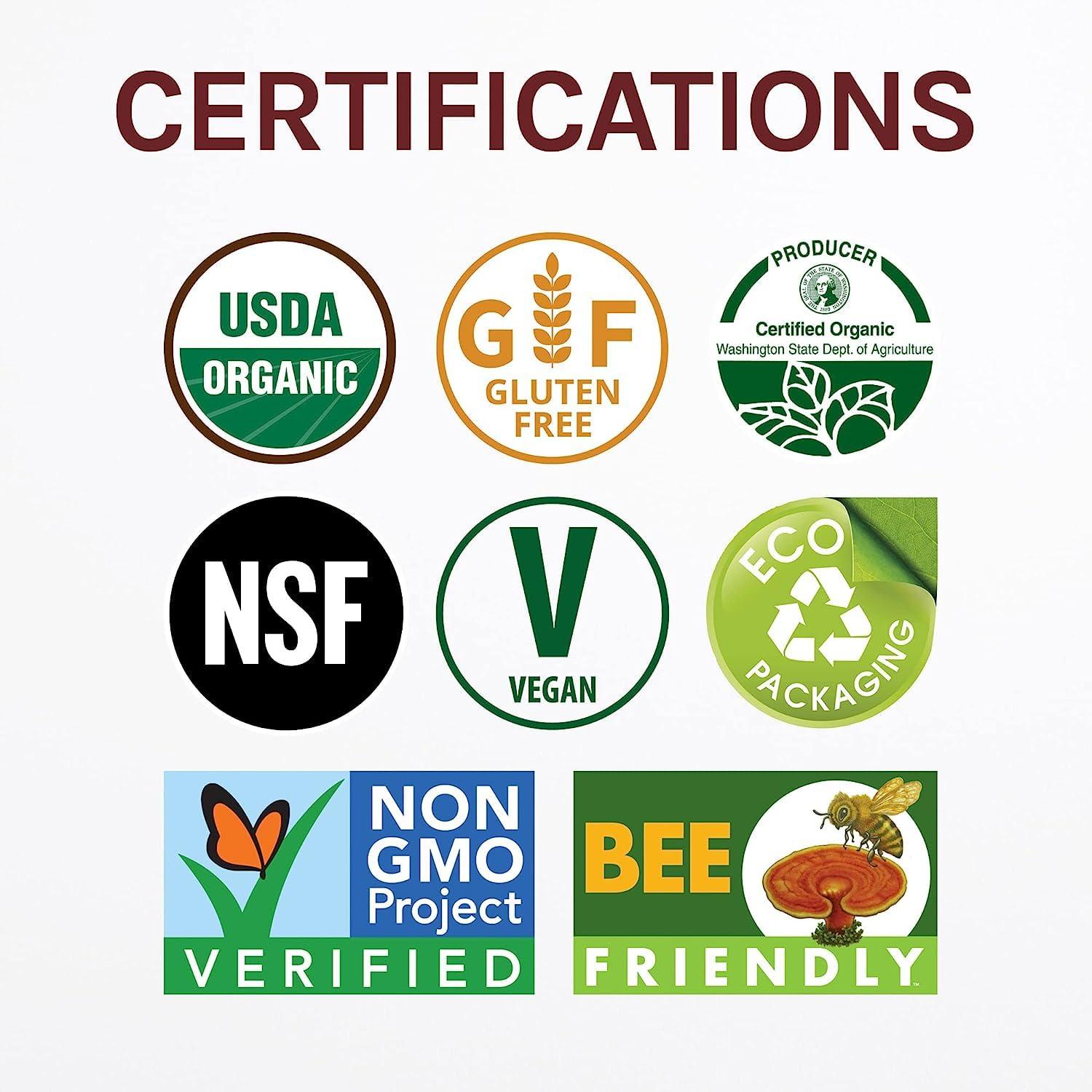 Host Defense Host Defense Mushrooms Lion's Mane - Brain Health Support Supplement for Focus & Memory Function - Immune & Nervous System Support Supplement - 120 Capsules (60 Servings)*