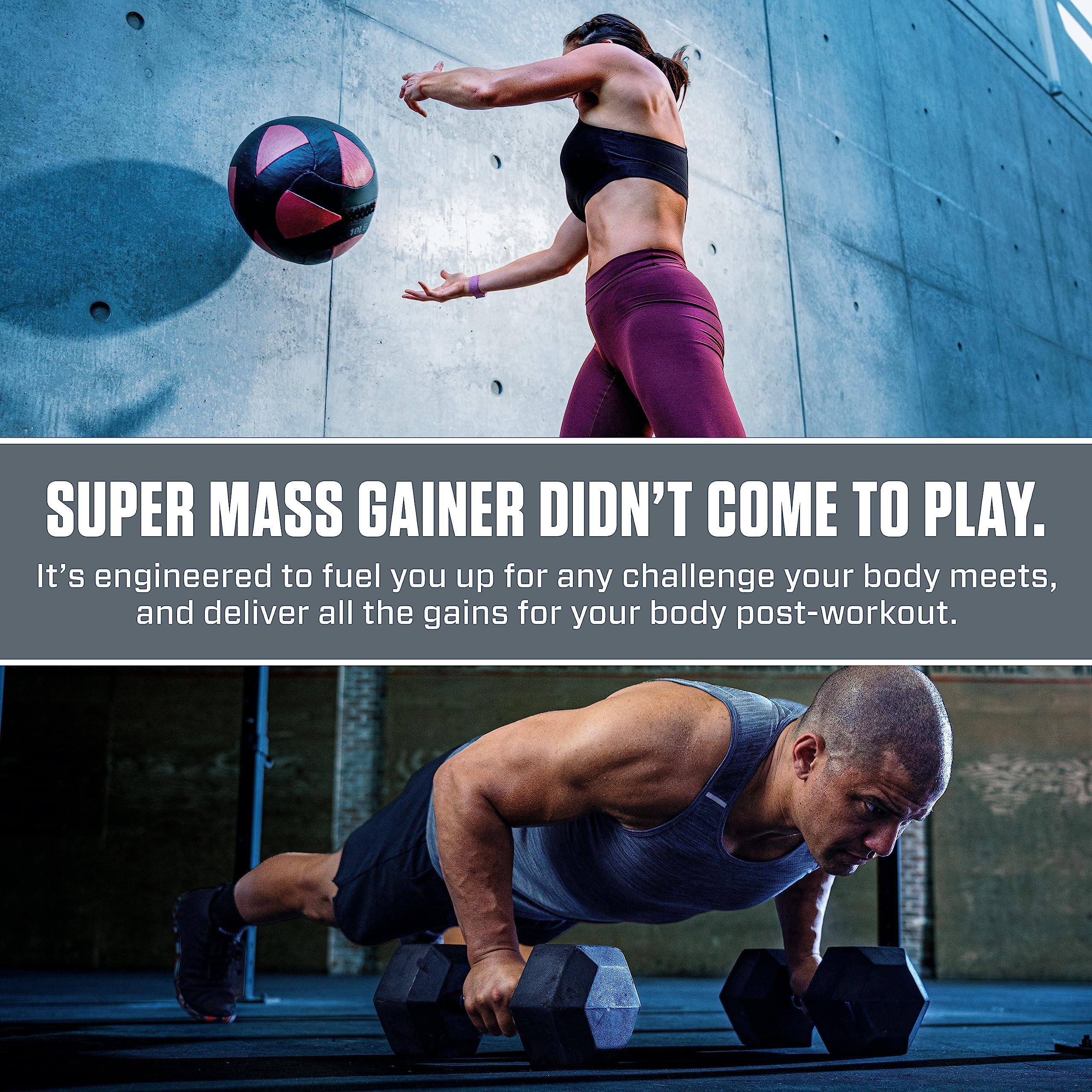 Dymatize Dymatize Super Mass Gainer Protein Powder, 1280 Calories & 52g Protein, 10.7g BCAAs, Mixes Easily, Tastes Delicious, Rich Chocolate, 12 lbs