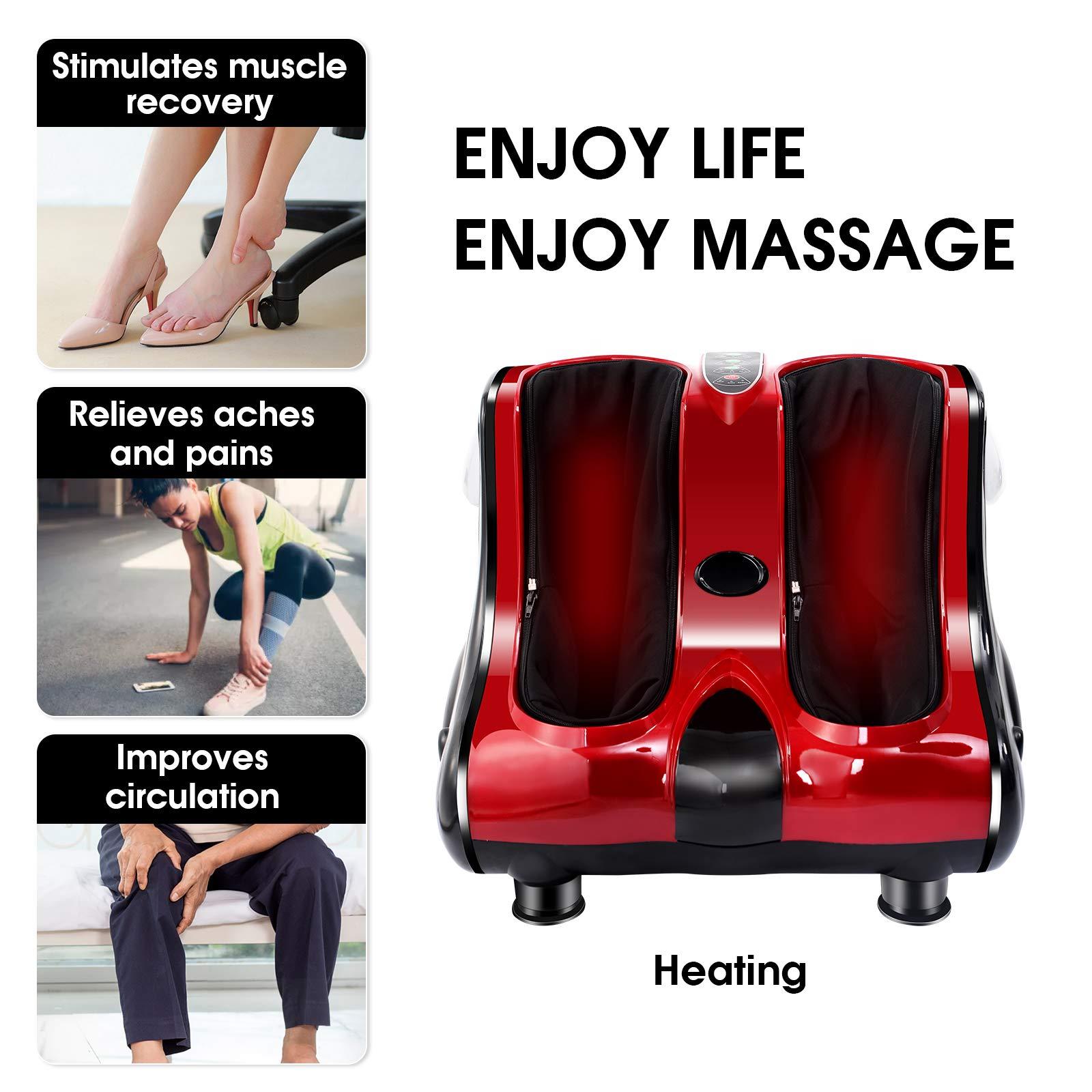 ARLIME ARLIME Foot Massager with Heat, Shiatsu Feet Massager Machine, 3-Level Intensity Modes, Deep Kneading Vibration, Electric Foot Massager for Neuropathy, Circulation and Leg Pain Relief