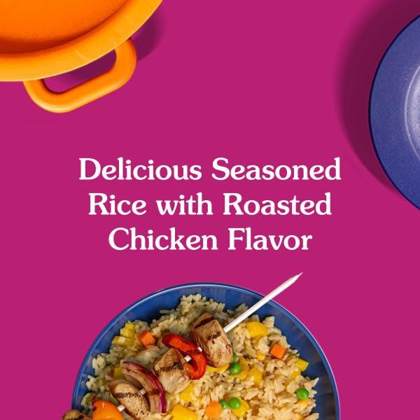 BEN\'S ORIGINAL BEN\'S ORIGINAL READY RICE Roasted Chicken Flavored Family Size Rice, Easy Dinner Side, 17.3 oz Pouch (Pack of 6)