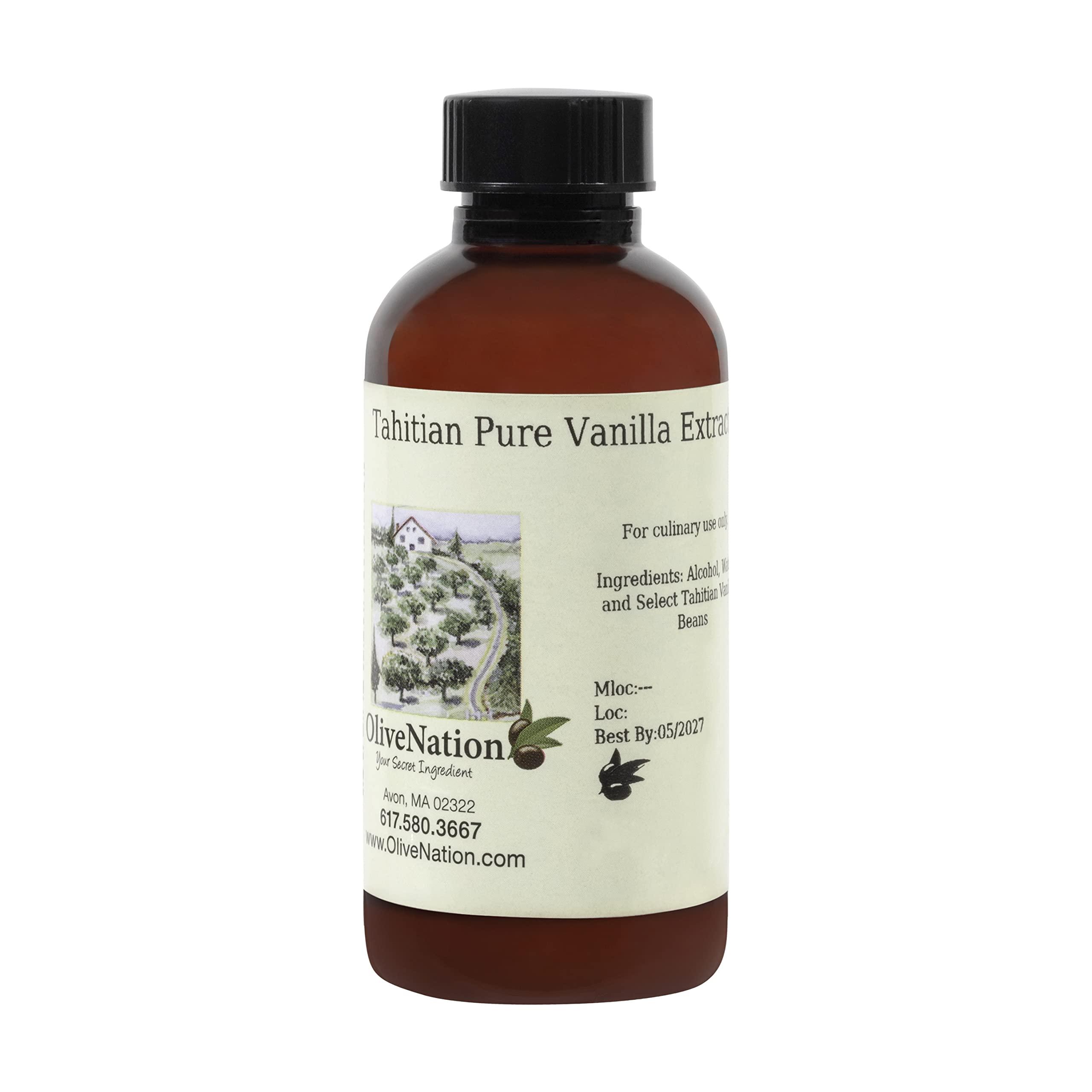 OLIVENATION Tahitian Pure Vanilla Extract 8 fl oz