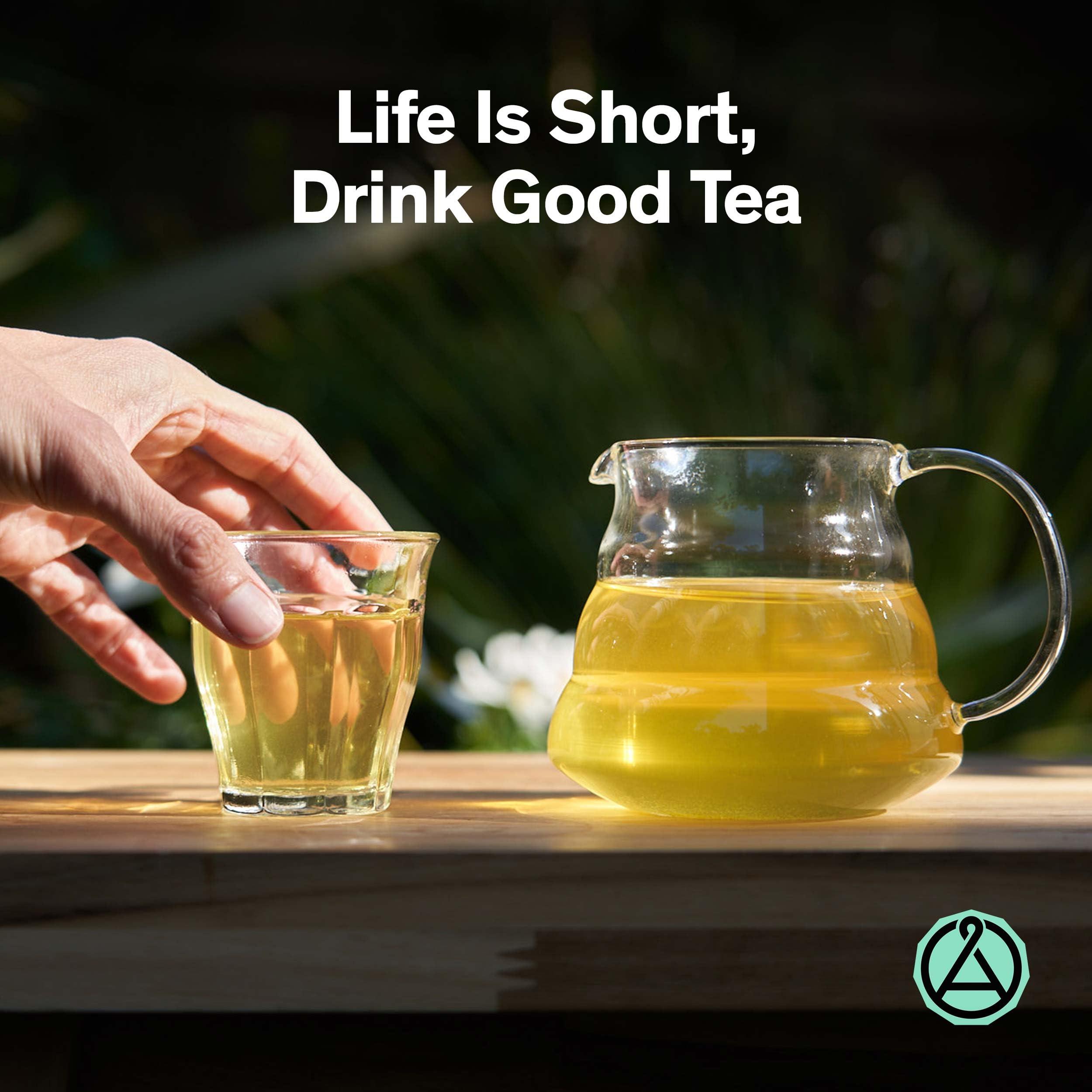 August Uncommon Tea August Uncommon Loose Leaf Tea Combray Vanilla Cardamom Organic Green Tea Hot & Iced Tea Natural 1.8 oz Bag (50g) makes 15-30 Cups