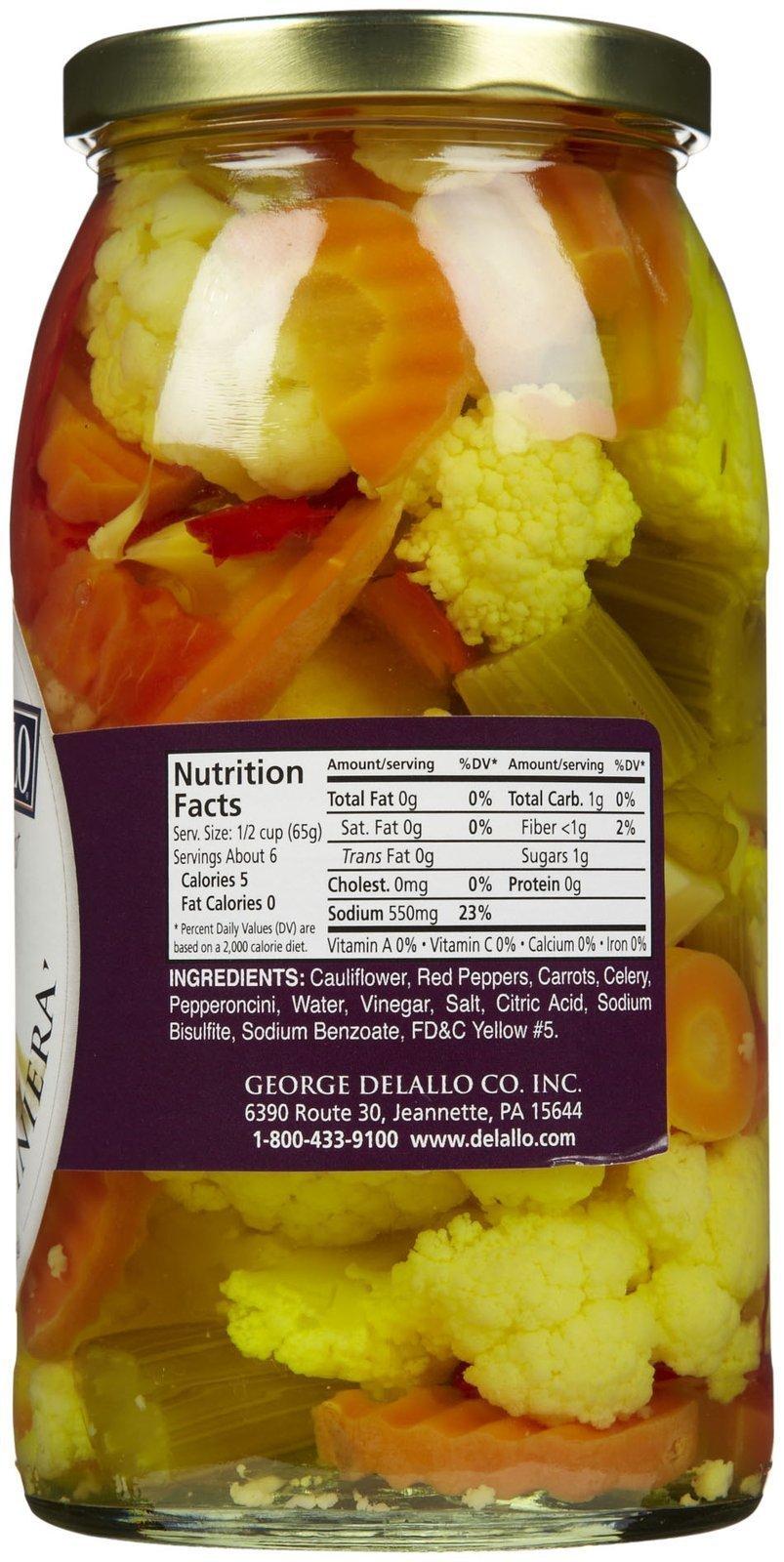 DeLallo DeLallo Giardinera Mild, 25.5 oz