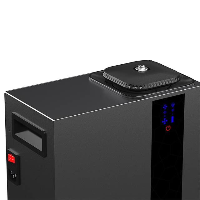 AROMELY Aromely Smart Bluetooth HVAC Scent Diffuser, Aromatherapy Nebulizing Waterless Diffuser for Home, Office, Large Room, Perfect Aroma Diffuser Up to 16,000 SQSF with Large 800ml Oil Bottle - Black.