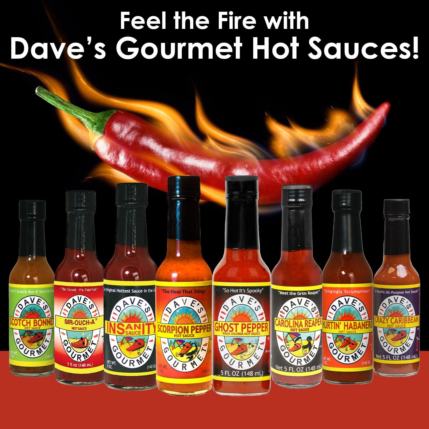 Dave\'s Gourmet Dave\'s Gourmet Ghost Pepper Naga Jolokia Hot Sauce Full Flavored Exceptionally Hot - 1 Gallon