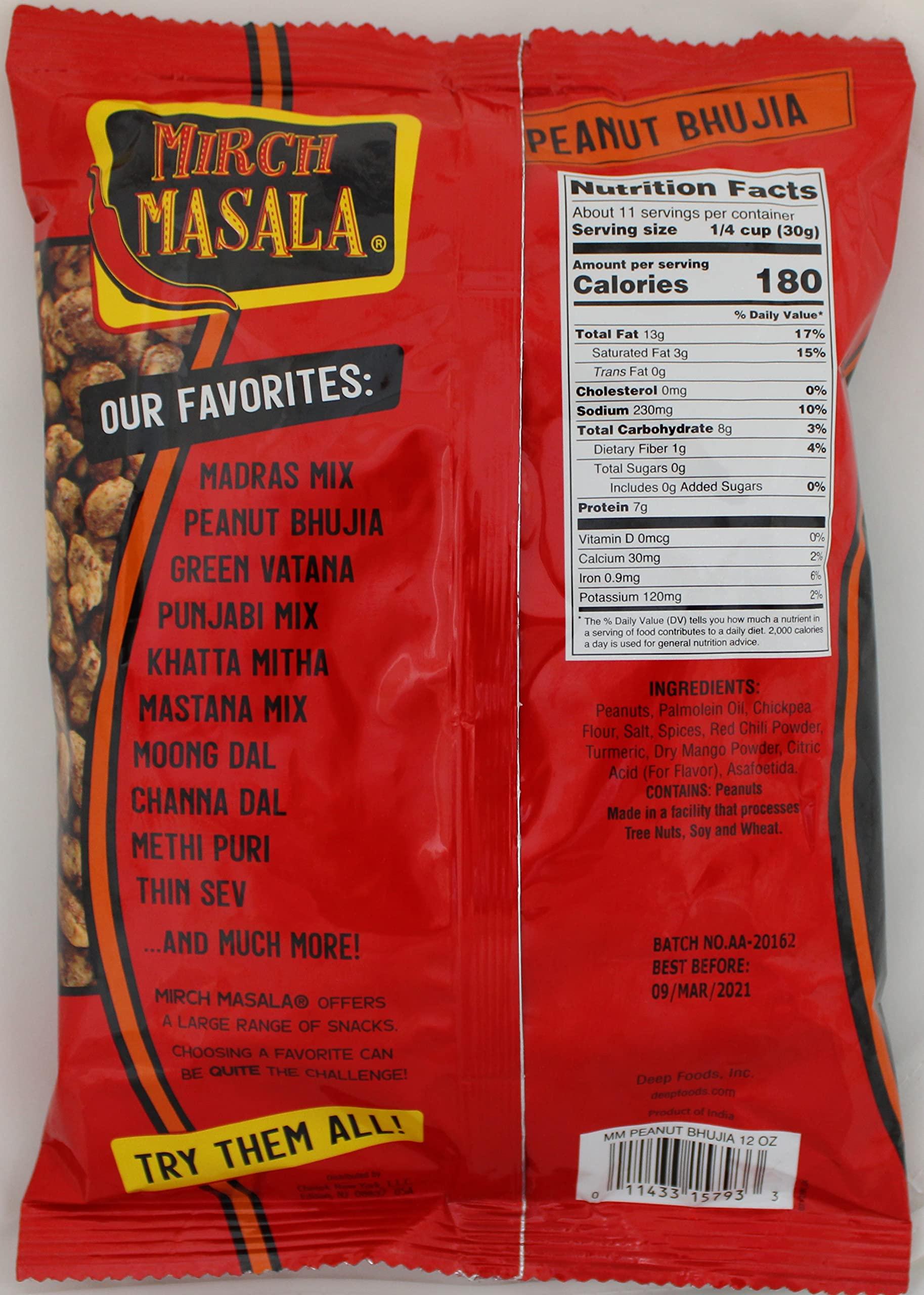 Mirch Masala Snacks Peanut Bhujia 12oz.