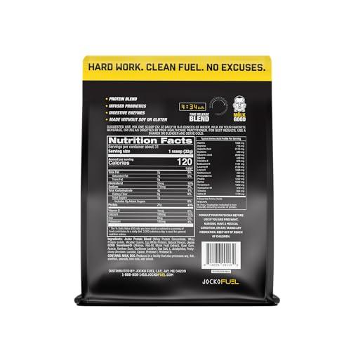 Jocko Fuel Jocko Mlk Whey Protein Powder 22g Low Sugar Monk Fruit Blend - Muscle Recovery & Growth, Packaging May Vary (31 Servings, Banana Cream)