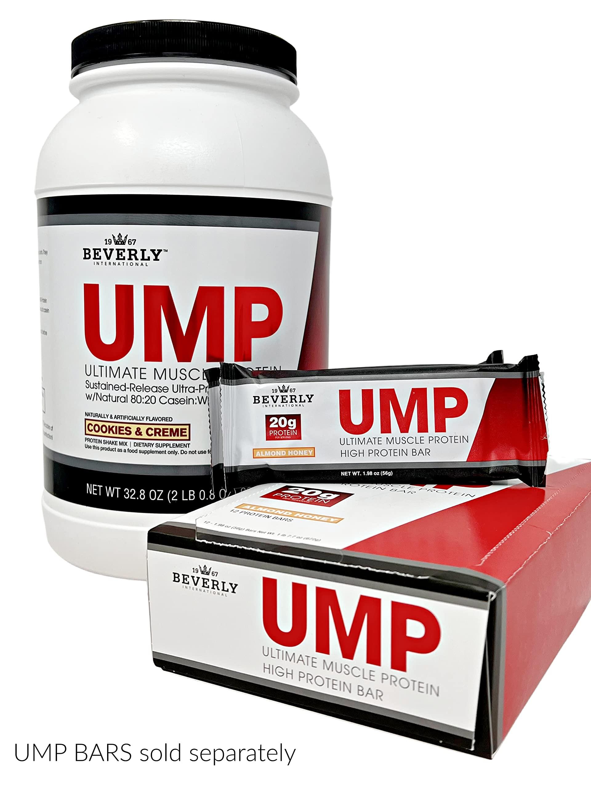 Beverly International Beverly International UMP Protein Powder, Cookies & Cream. Unique Whey-Casein Ratio Builds Lean Muscle. Easy to Digest. No Bloat. (32.8 oz) 2lb .8 oz