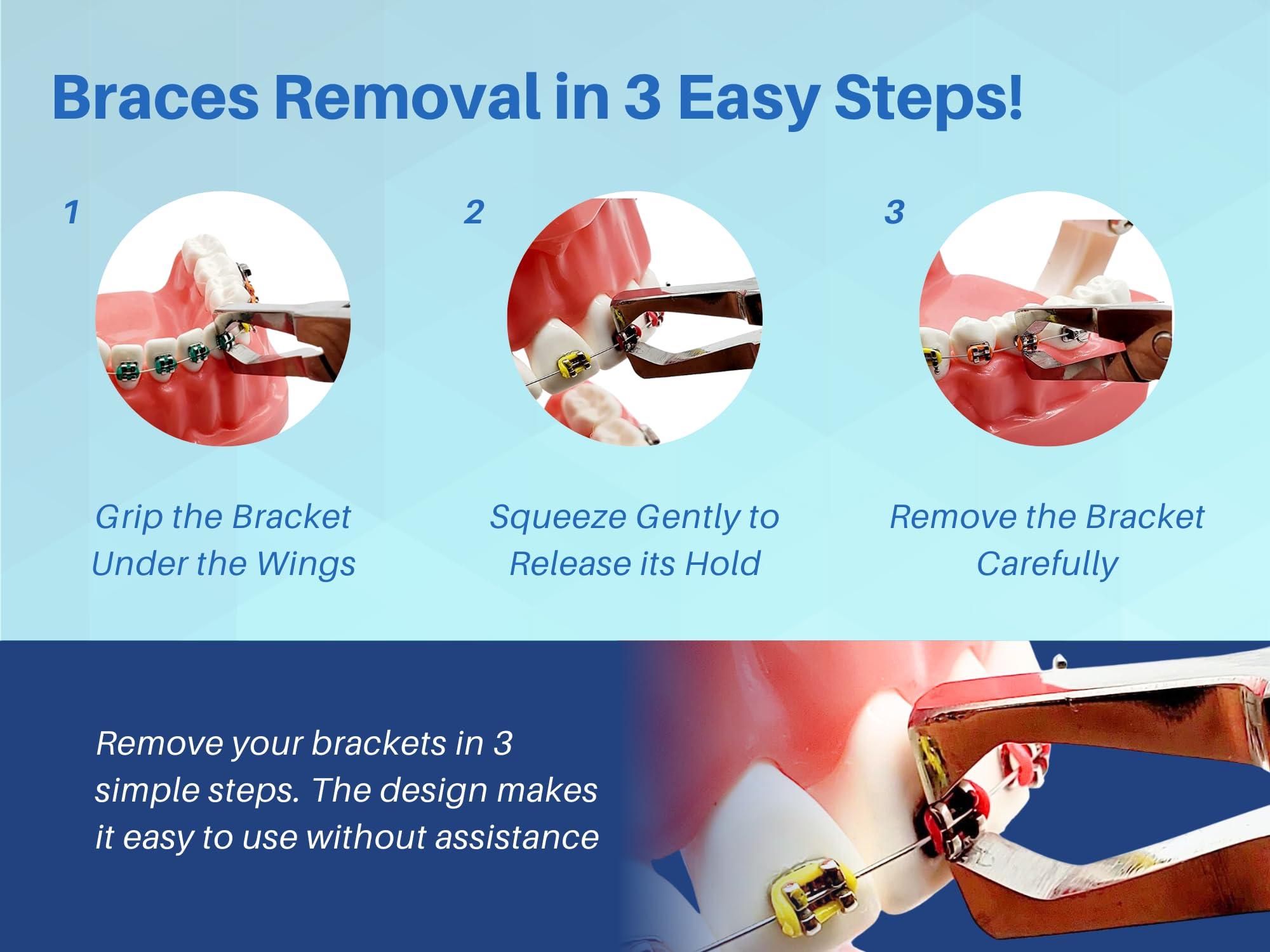 Artman Instruments ARTMAN INSTRUMENTS Braces Removal Tool Orthodontic Bracket Removing Pliers Medical Grade Stainless Steel, Autoclavable, Easy Braces Removing Tool