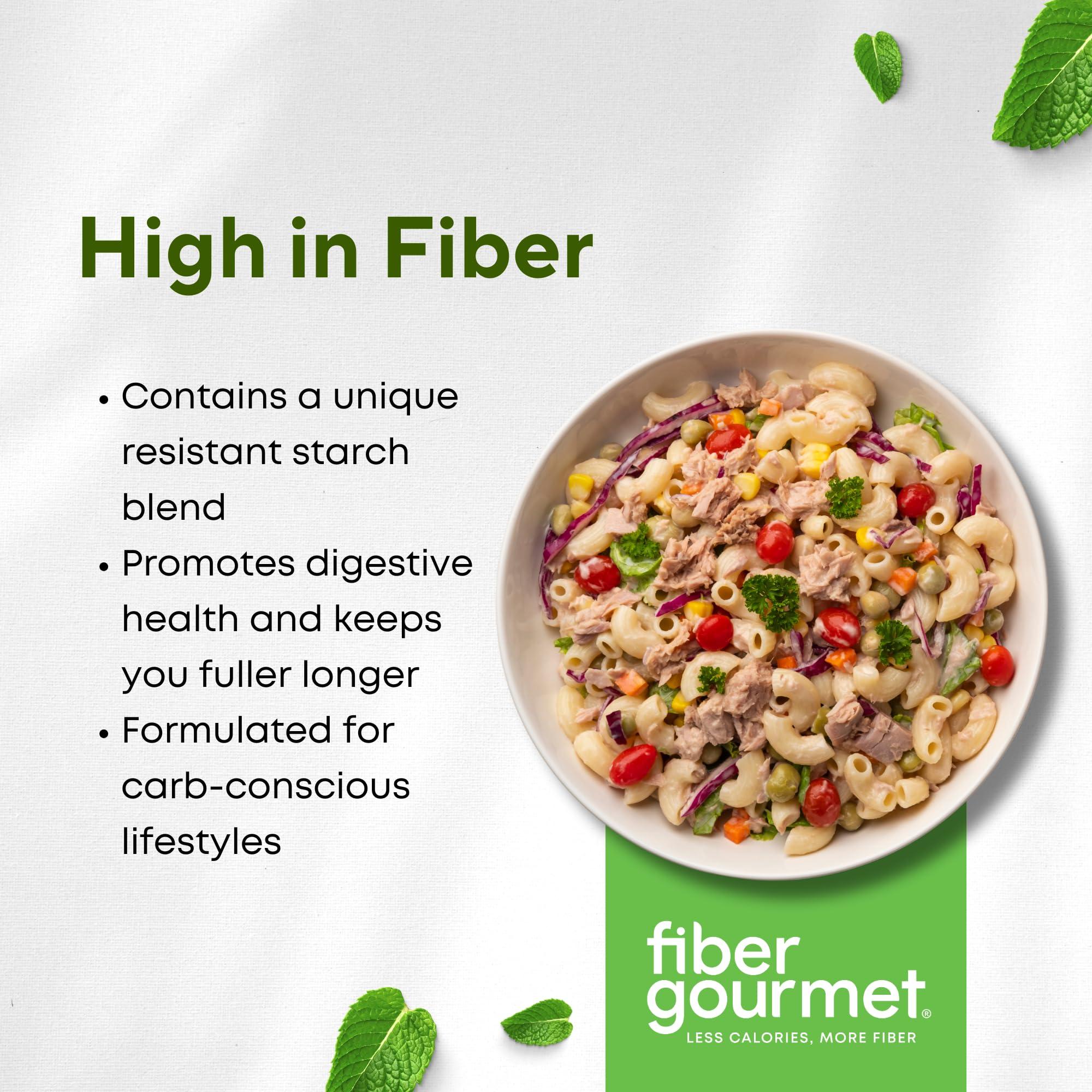 Fiber Gourmet Fiber Gourmet Pasta Variety Pack, 1 8oz Box Each of Spaghetti, Rotini, Penne, Elbows, Low Calorie & Fiber-Rich Pasta Bulk, Made in Italy, Non-GMO, Kosher, Vegan (4-Pack)