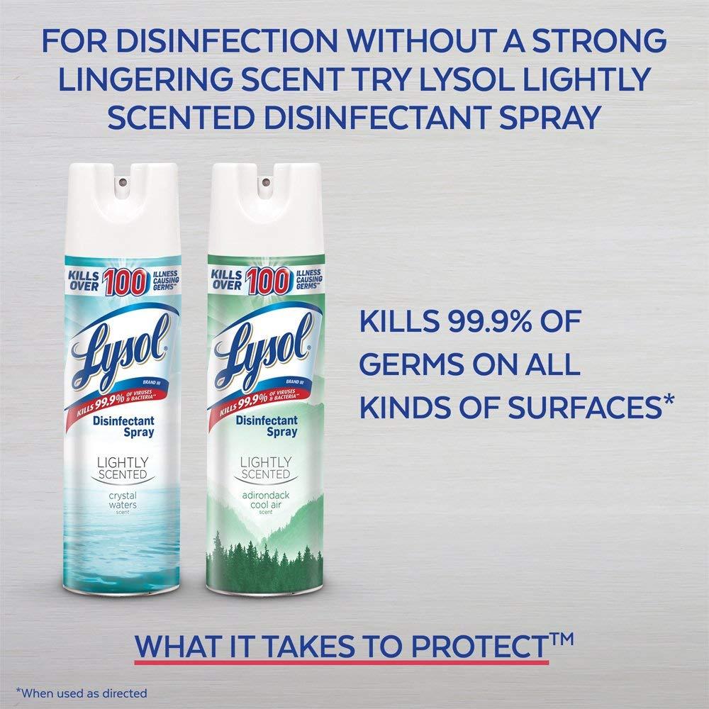 Lysol Lysol Disinfectant Spray, Crisp Linen, 19 Ounce (Pack of 12)