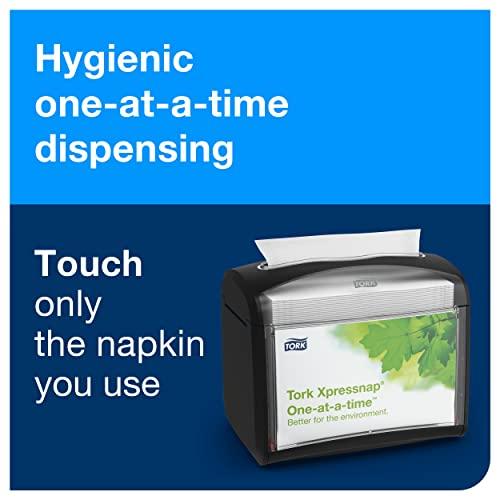 Tork Tork Xpressnap Natural Dispenser Napkin N4, Universal, Interfold 1-ply, 13" x 8.5", 12 x 500 napkins, DX906E