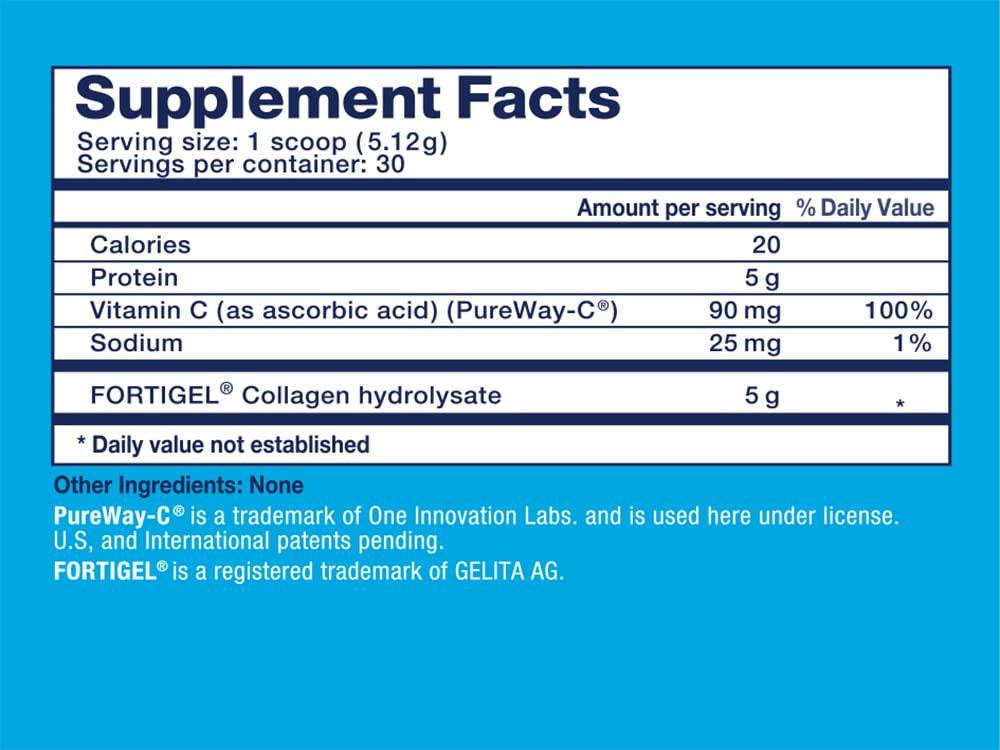 Living Well Nutraceuticals My Daily Collagen: Collagen Peptides Powder with Vitamin C for Joint Support - Perfect for Achy Knees Sore Hands and Knotted Shoulders