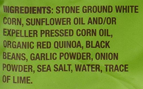 TJ's Trader Joe's Quinoa & Black Bean Infused Tortilla Chips Made with Stone Ground White Corn, Red Quinoa & Black Beans - 12 Oz. (Pack of 2 -Total of 24 Oz.)