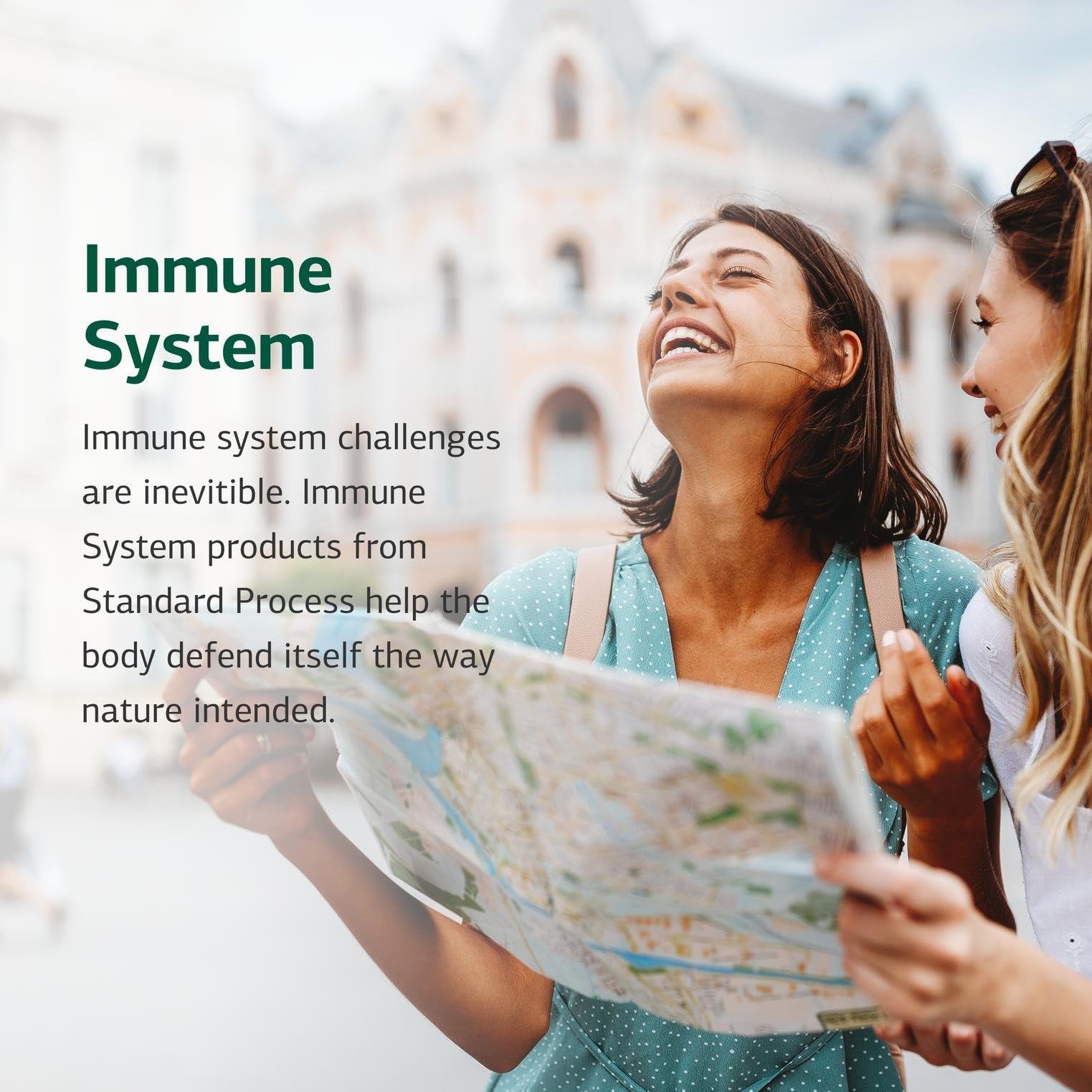 Standard Process Inc. Standard Process Congaplex - Thymus Gland Support Supplement - Support Immune Health with Calcium Lactate, Magnesium, Vitamin C & Vitamin A - Immune System Aid with Mushroom Powder - 90 Capsules