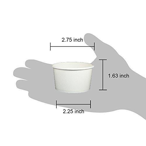 Yocup Yocup 3 oz. White Paper Ice Cream/Frozen Dessert Cup - 1000 ct