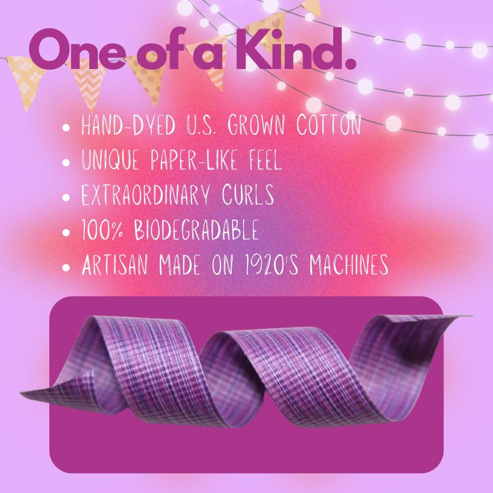 Cream City Ribbon Natural Cotton Curling Ribbon for Gift Wrapping | 100% Biodegradable Holiday Gift Ribbons for Presents & Ribbons for Crafts | Colored Curling Ribbon | 3/16, 1/2 & 5/8 Inch (Holiday Green & White)