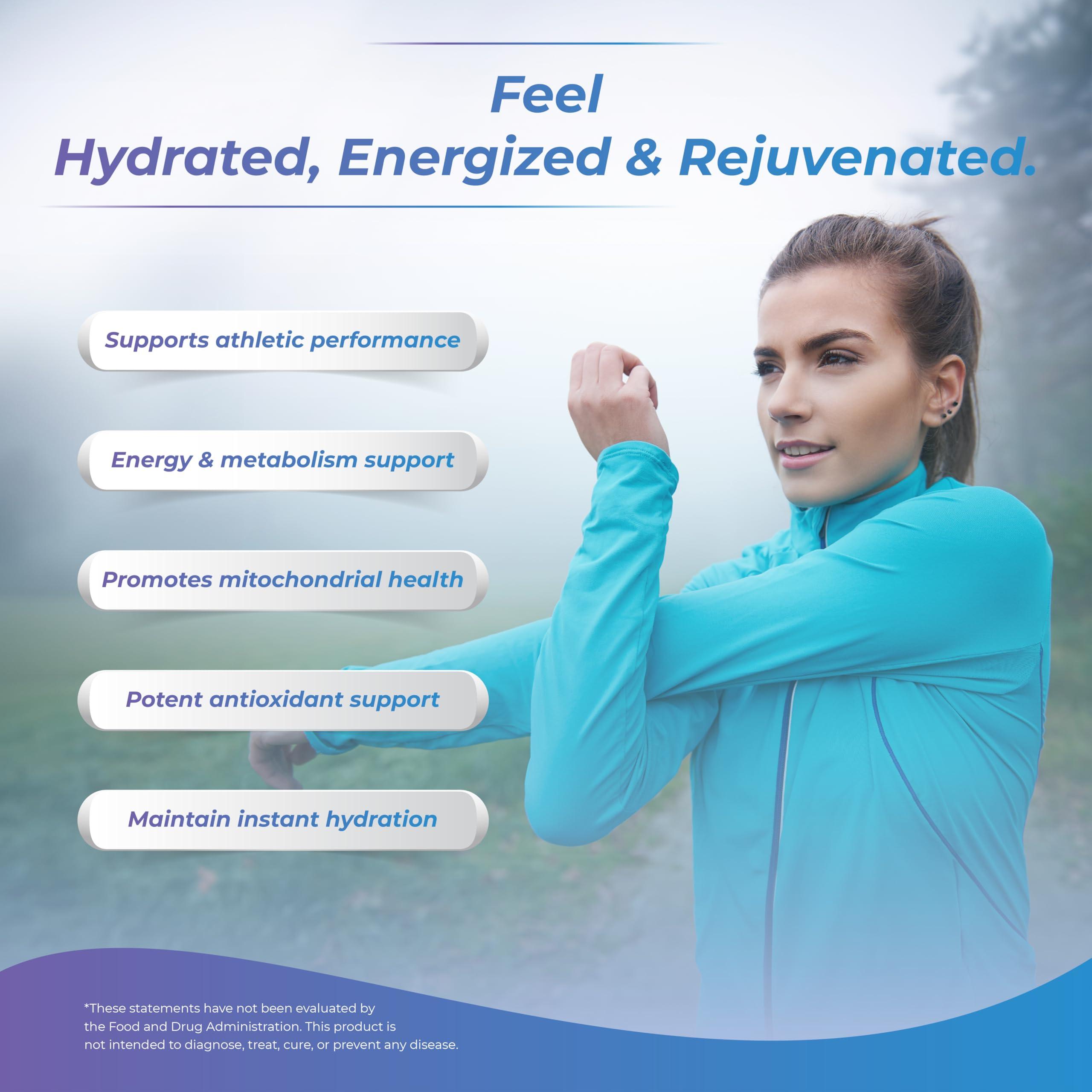 WELLNESS EXTRACT Wellness Extract H2 Molecular Hydrogen Water Tablets with effervescent Technology for Healthy Hydration, Optimal Energy, and Metabolism Support; 8 PPM. (60, Unflavored)