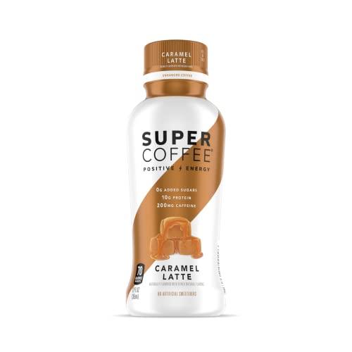 Super Coffee KITU SUPER COFFEE, Iced Keto Coffee (0g Added Sugar, 10g Protein, 70 Calories) [Caramel] 12 Fl Oz, 12 Pack | Iced Coffee, Protein Coffee, Coffee Drinks, Smart Coffee - SoyFree GlutenFree
