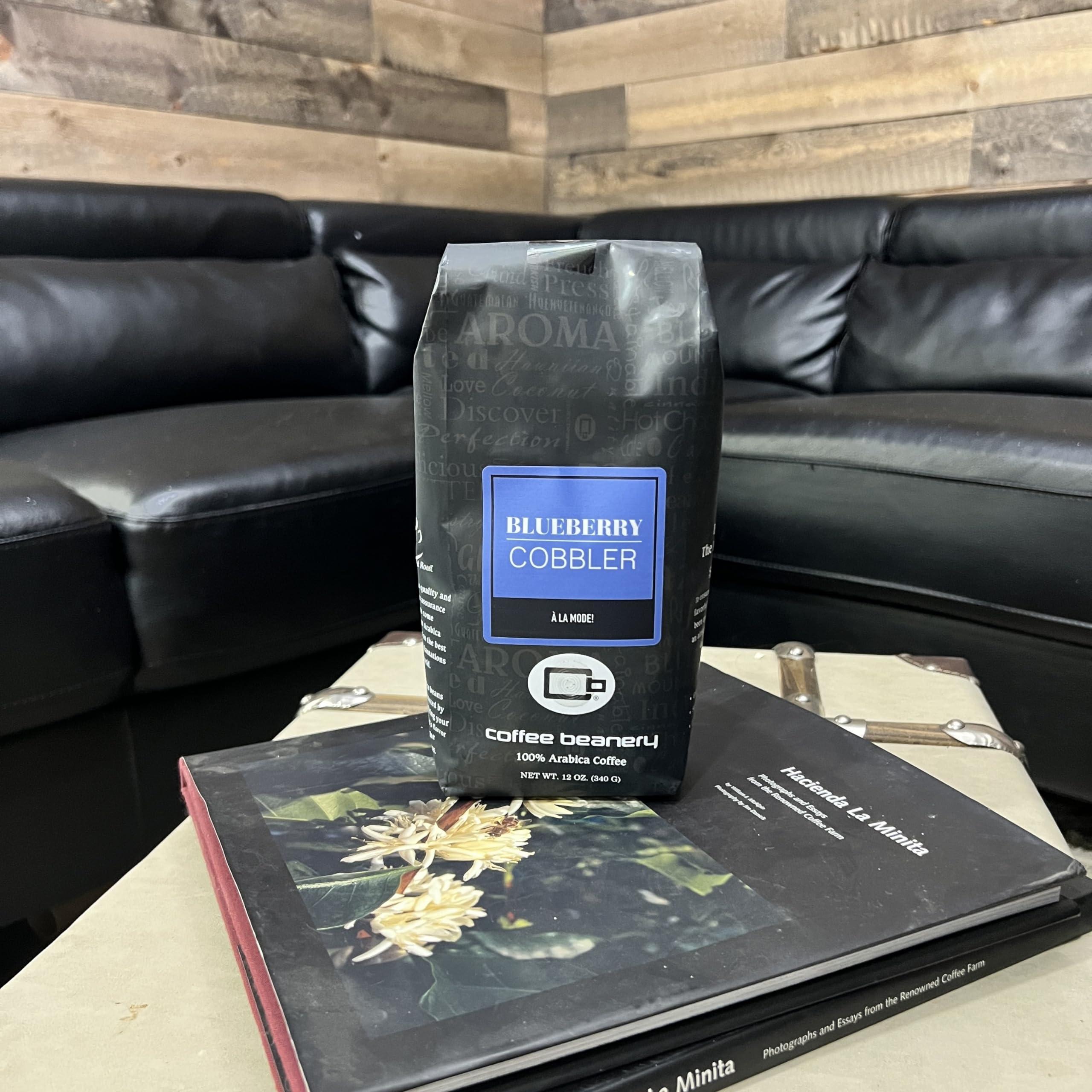 Coffee Beanery Blueberry Cobbler Coffee by Coffee Beanery | 12oz Flavored Coffee Ground Medium Roast Coffee | 100% Specialty Arabica Coffee Ground | Gourmet Coffee | Flavored Very Fine Ground Coffee Medium Roast
