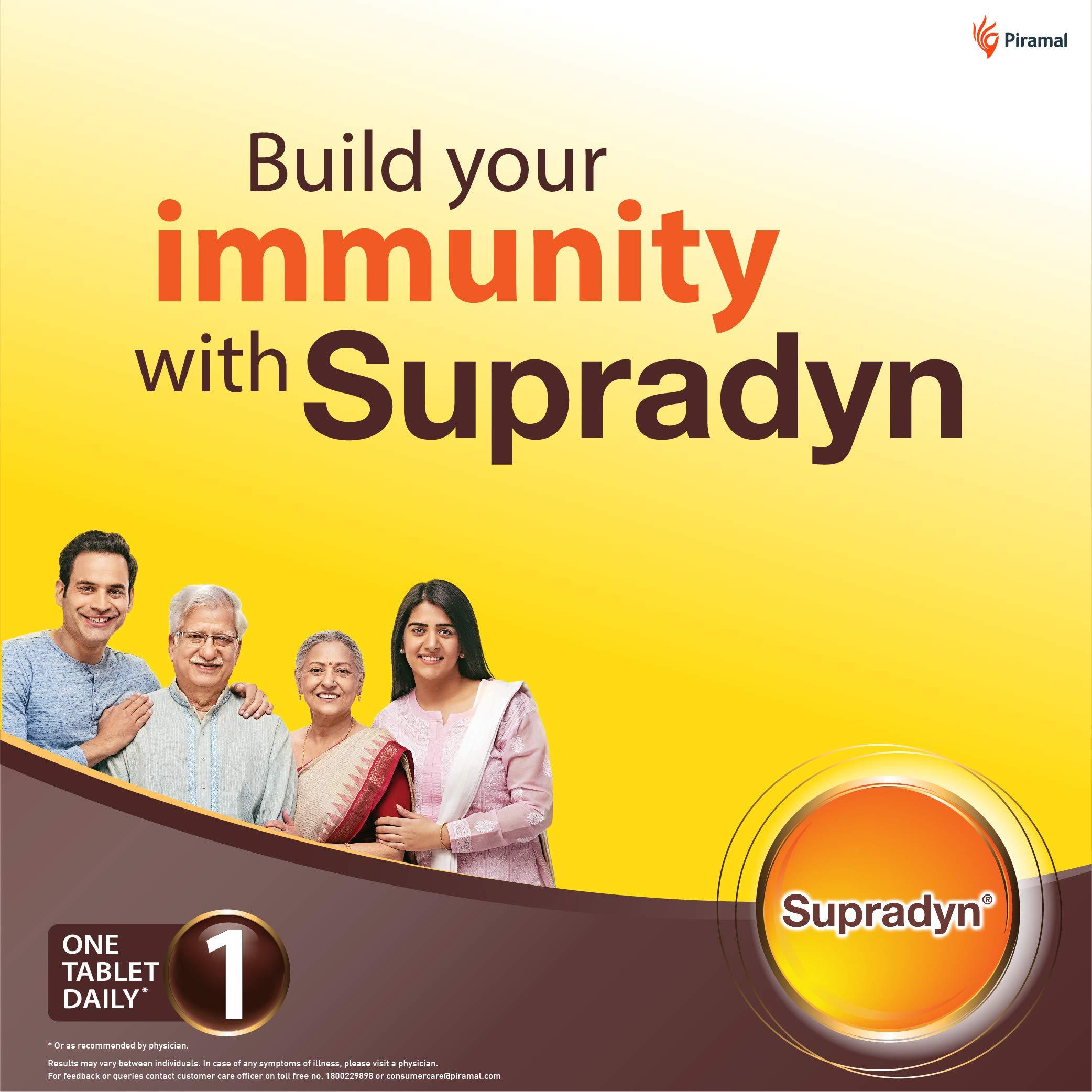 Supradyn Supradyn Multivitamins Tablets With Minerals And Trace Elements, 225 Tablets (15 Strips) Brown