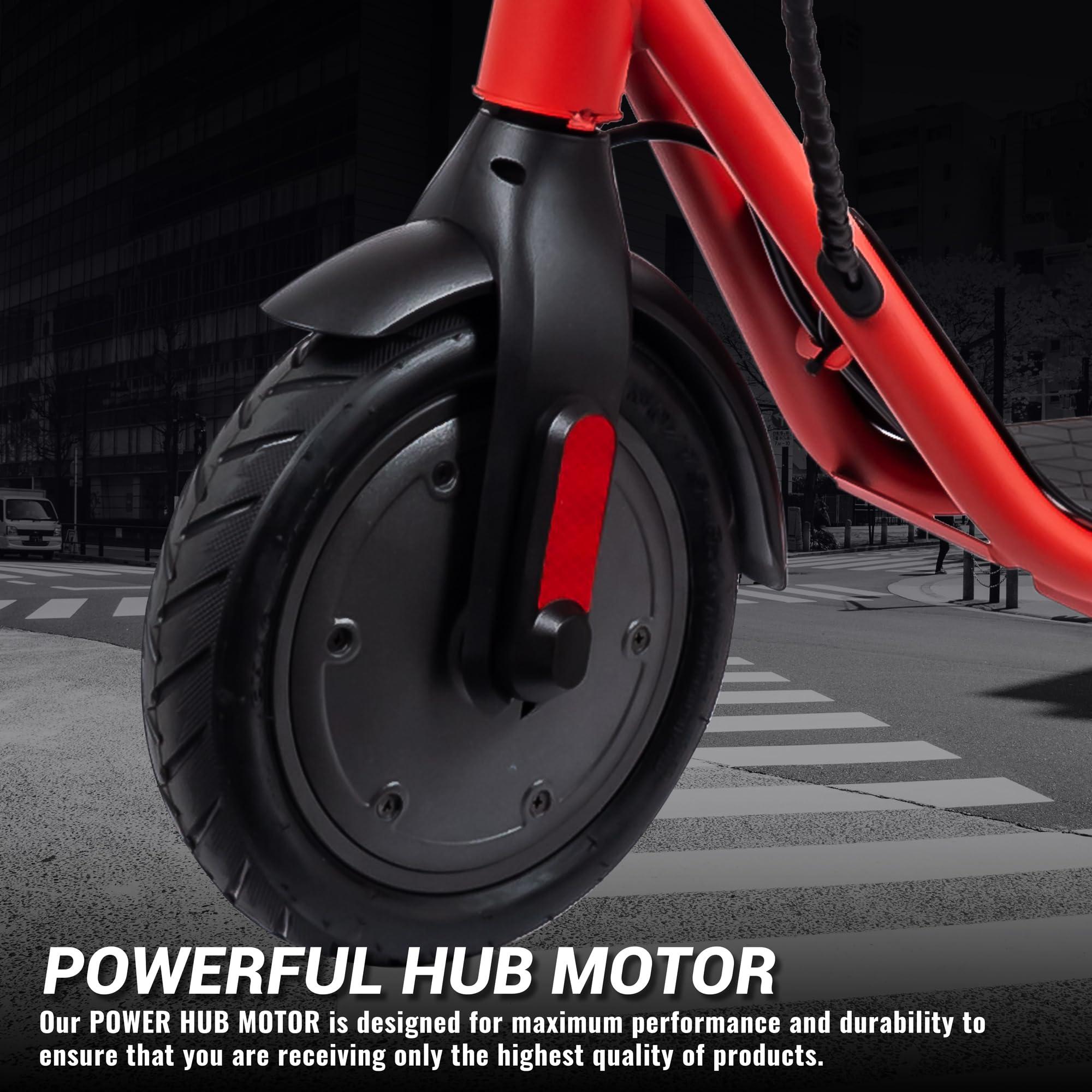 WILIBL WILIBL Electric Scooter for Adults - Foldable, Lightweight, Long-Range, Safety Certified (-Red)