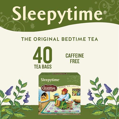 Celestial Seasonings Celestial Seasonings Sleepytime Herbal Tea, Caffeine Free, 40 Tea Bags Box, (Pack of 6)