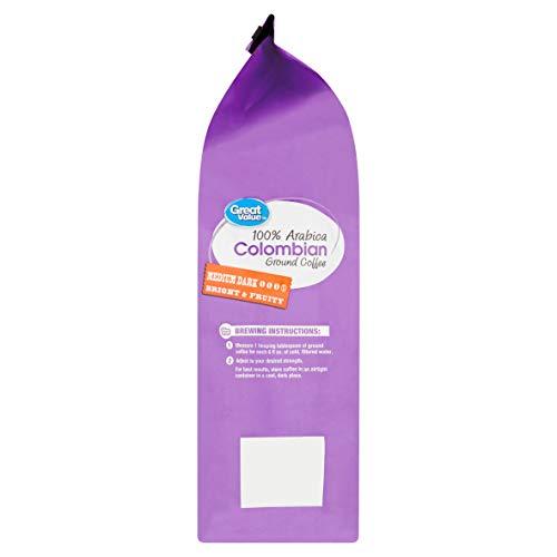 Great Value Great Value 100% Arabica Colombian Medium Dark Ground Coffee - 32 oz.