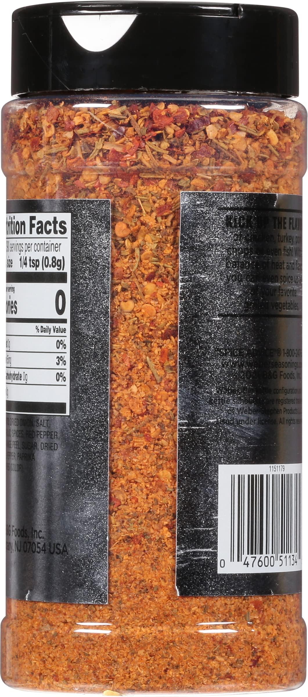 Weber Weber Kick\'n Chicken Seasoning, 11 Ounce Shaker (Pack of 2)