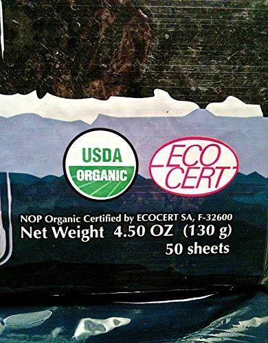 rawnori Raw Organic Nori Sheets 50 qty + Banana Slicer - COMBO - Certified Vegan, Raw, Kosher Sushi Wrap Papers - Premium Unheated, Un Cooked, untoasted, dried - RAWFOOD