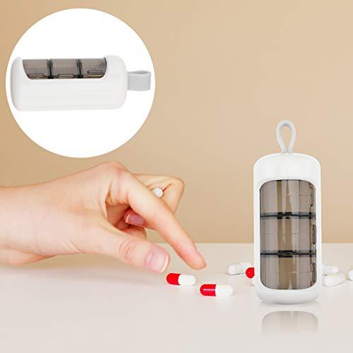 Alipis Alipis 3 Pcs Pill Storage Box Creative Pill Holder Plastic Container Purse Pill Case Purse Holder Mini Pill Organizer Storage Case Travel Tablet Plastic Abs White Medicine Chest