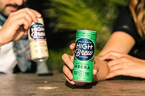 High Brew Coffee High Brew Coffee, Cold Brew Coffee, Dark Chocolate Mocha, 8 Fl Oz, Ready-To-Drink (Pack of 12)
