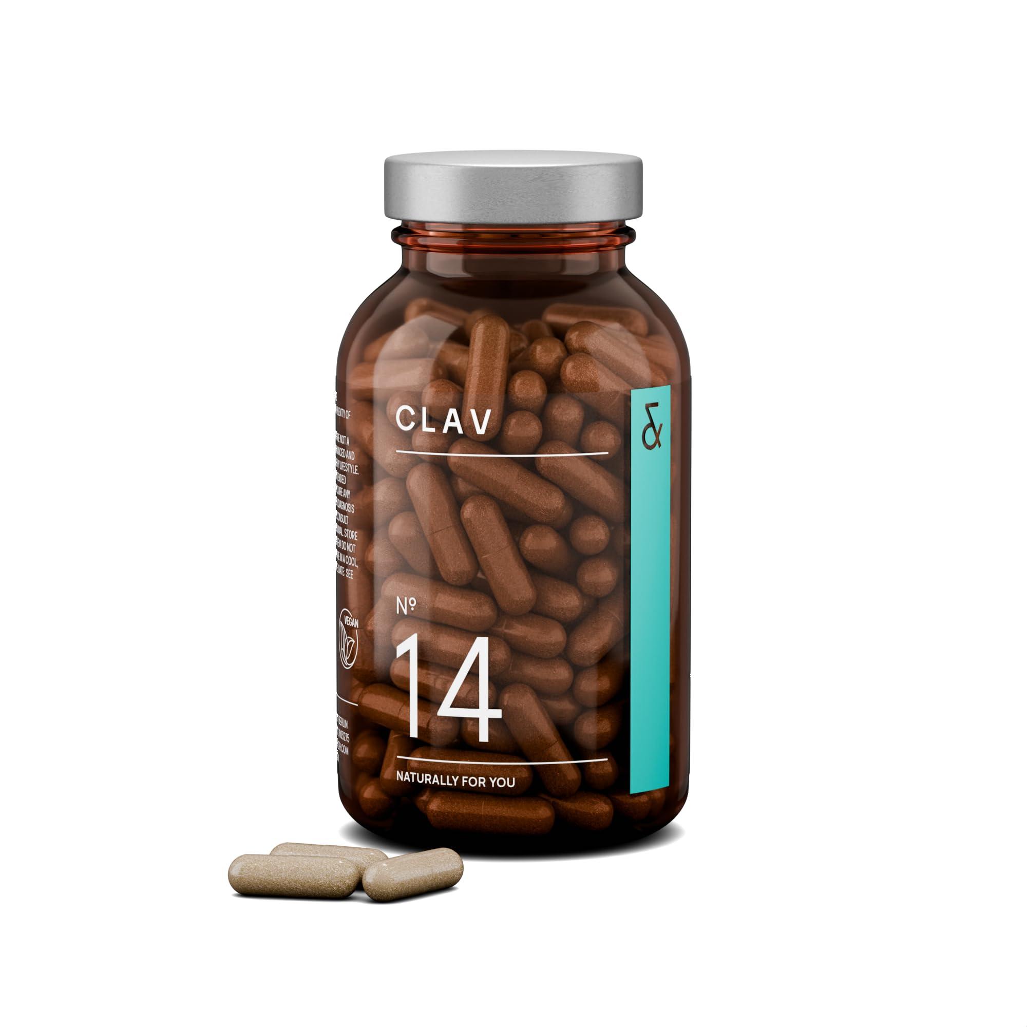 CLAV CLAV Premium Blood Pressure Support Supplement with Grape Seed Extract, L-Arginine, Black Garlic Extract & Potassium - 120 Capsules