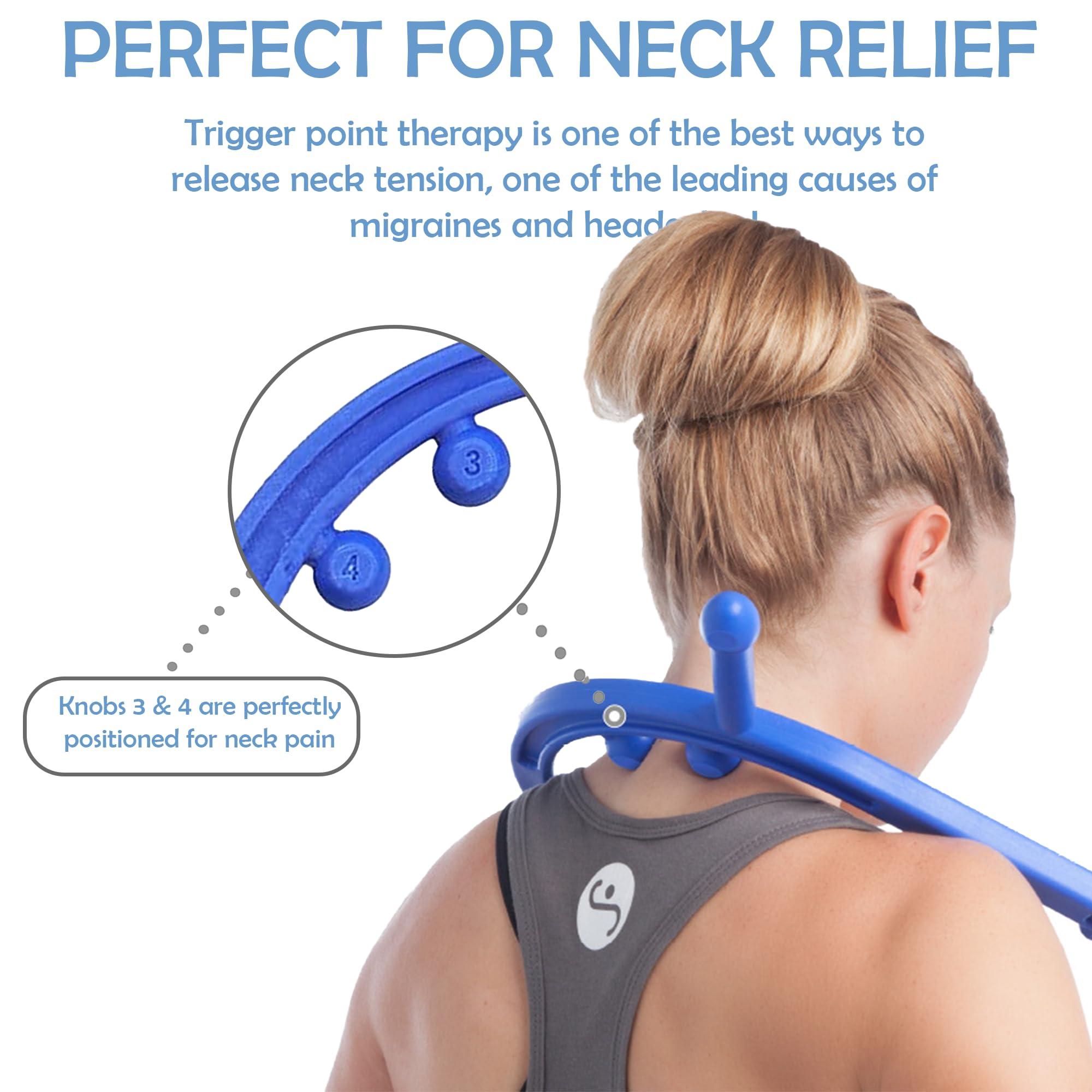 Body Back Body Back Buddy Classic USA Made Handheld Full Body Massage Cane Pressure & Trigger Point Massage Tool for Deep Tissue Pain Relief - Dual Massage Hooks for Back, Shoulder, Neck. Manual Back Massager