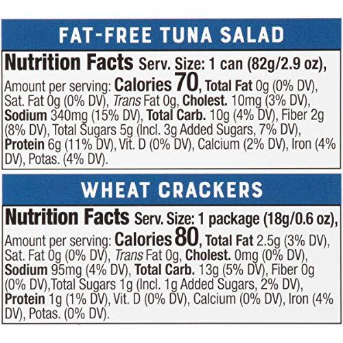 Bumble Bee Bumble Bee Snack On The Run Fat-Free Tuna Salad with Crackers Kit- Ready to Eat, Spoon Included - Wild Caught Tuna - Shelf Stable & Convenient Protein Snack, 3.5 Ounce Boxes (Pack of 12)