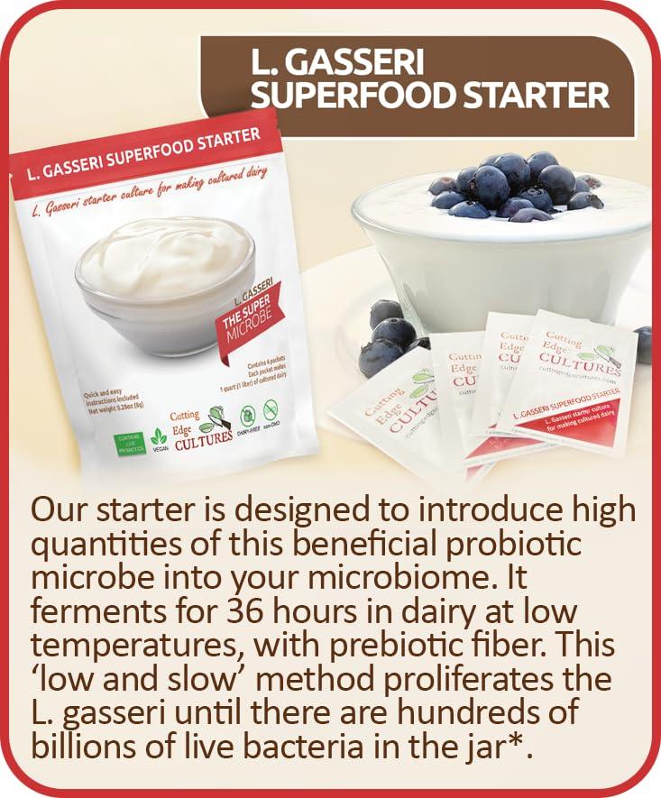Cutting Edge Cultures L. Gasseri SuperFood Starter Culture ProBiotic Cultured Dairy Low And Slow Yogurt Lactobacillus By Cutting Edge Cultures