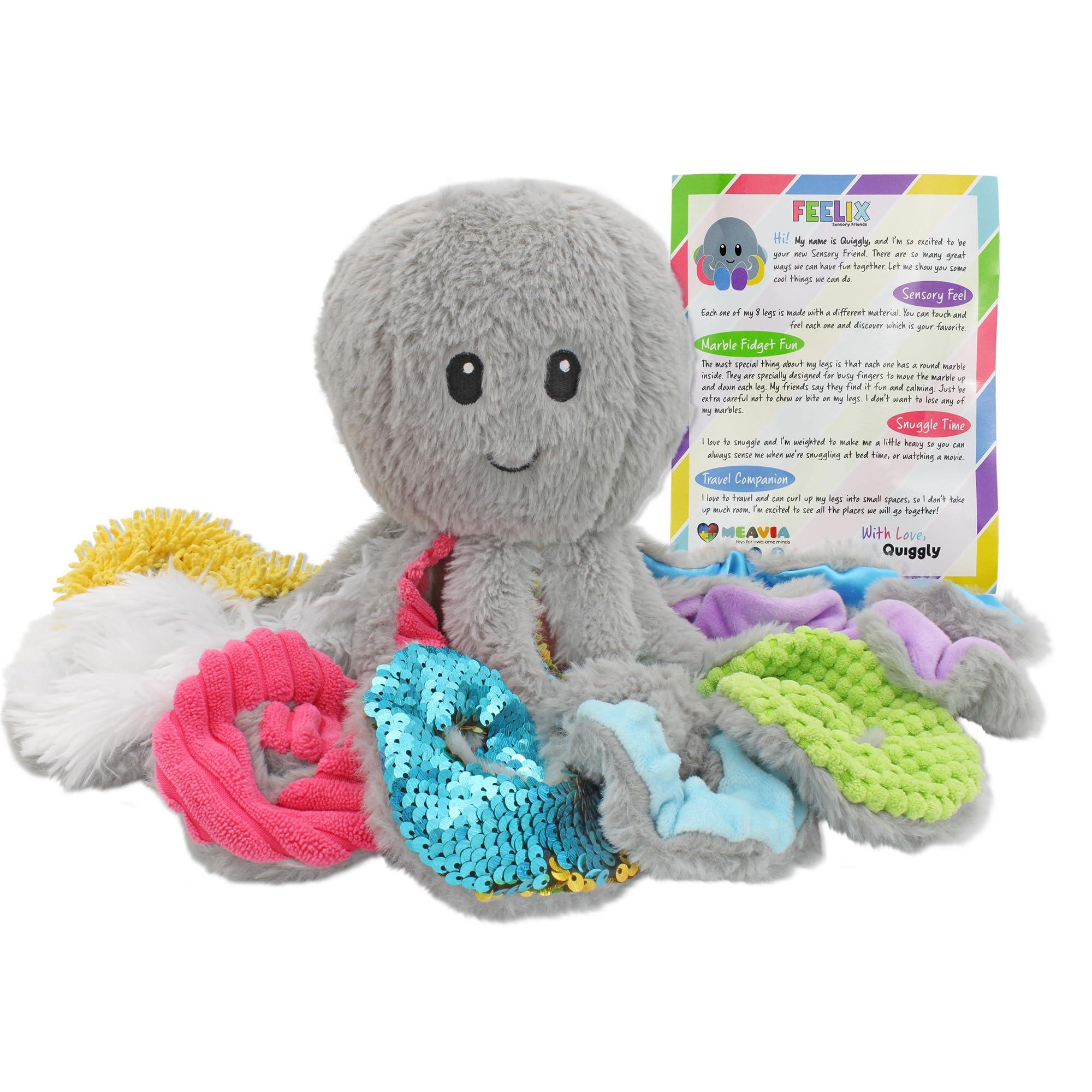 MEAVIA MEAVIA Sensory Octopus Plush Toy, Fidget Plush for Special Needs and Sensory Fun, FEELix Collection