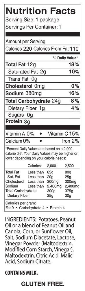 Zapp's Zapp’s New Orleans Kettle-Style Potato Chips, Salt and Vinegar – Crunchy Chips with a Bold Flavor, Great for Lunches or Snacking on the Go, 1.5 oz. Bag (Pack of 30)