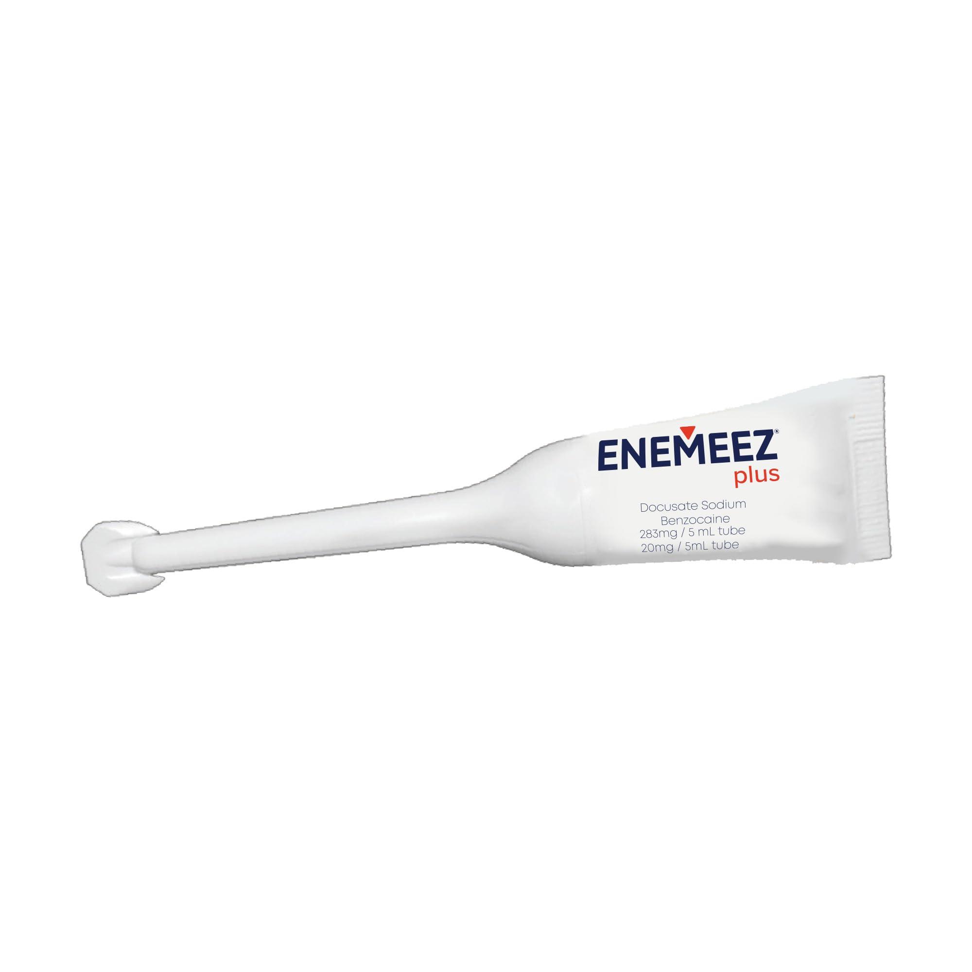 Enemeez Plus Enemeez Plus Mini Enema, 283mg Docusate Sodium and 20 mg Benzocaine Mini Enema, Constipation Relief, 35 Count