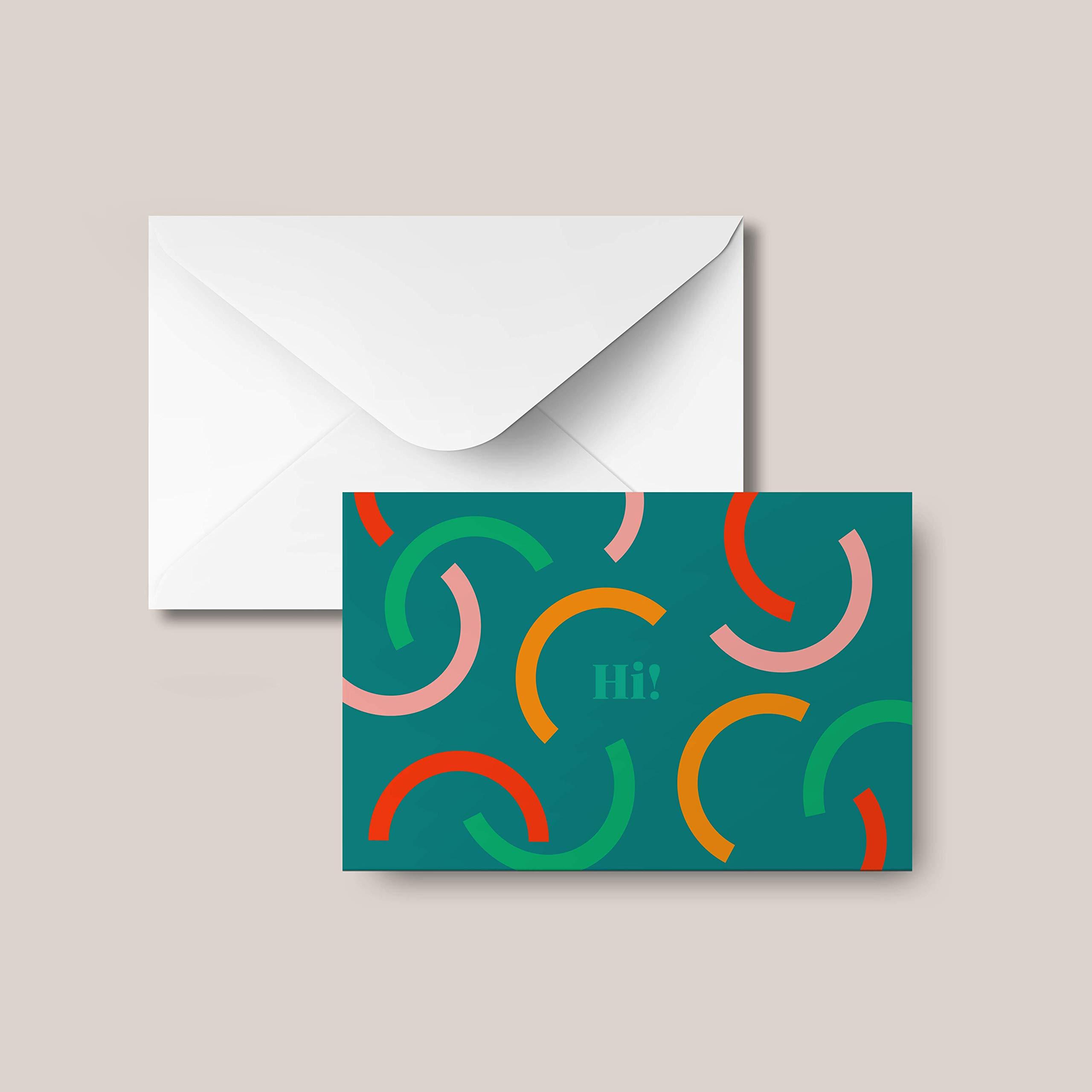 Rileys & Co Rileys All Occasion Greeting Cards with Envelopes | 5 Colorful Designs, Blank Note Cards, Perfect for Business, Thank You, Gift Cards, Graduation, Baby Shower (50-Pack)
