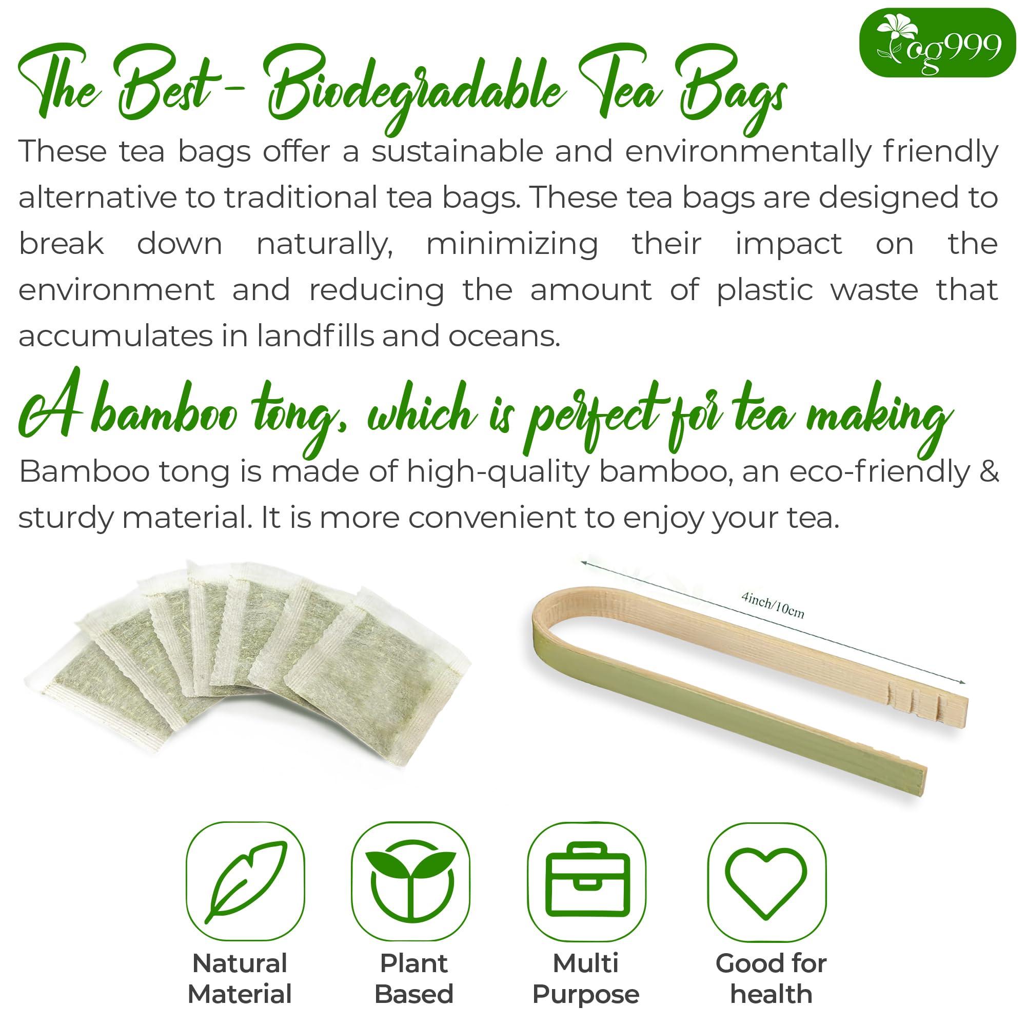 TOG999 TOG999, Premium 120 Thyme Leaf Tea Bags, 100% Natural & Pure Thyme Leaves. Loose Leaf Thyme Herbal Tea. Thyme Leaf Tea. No Sugar, No Caffeine, No Gluten, Vegan.