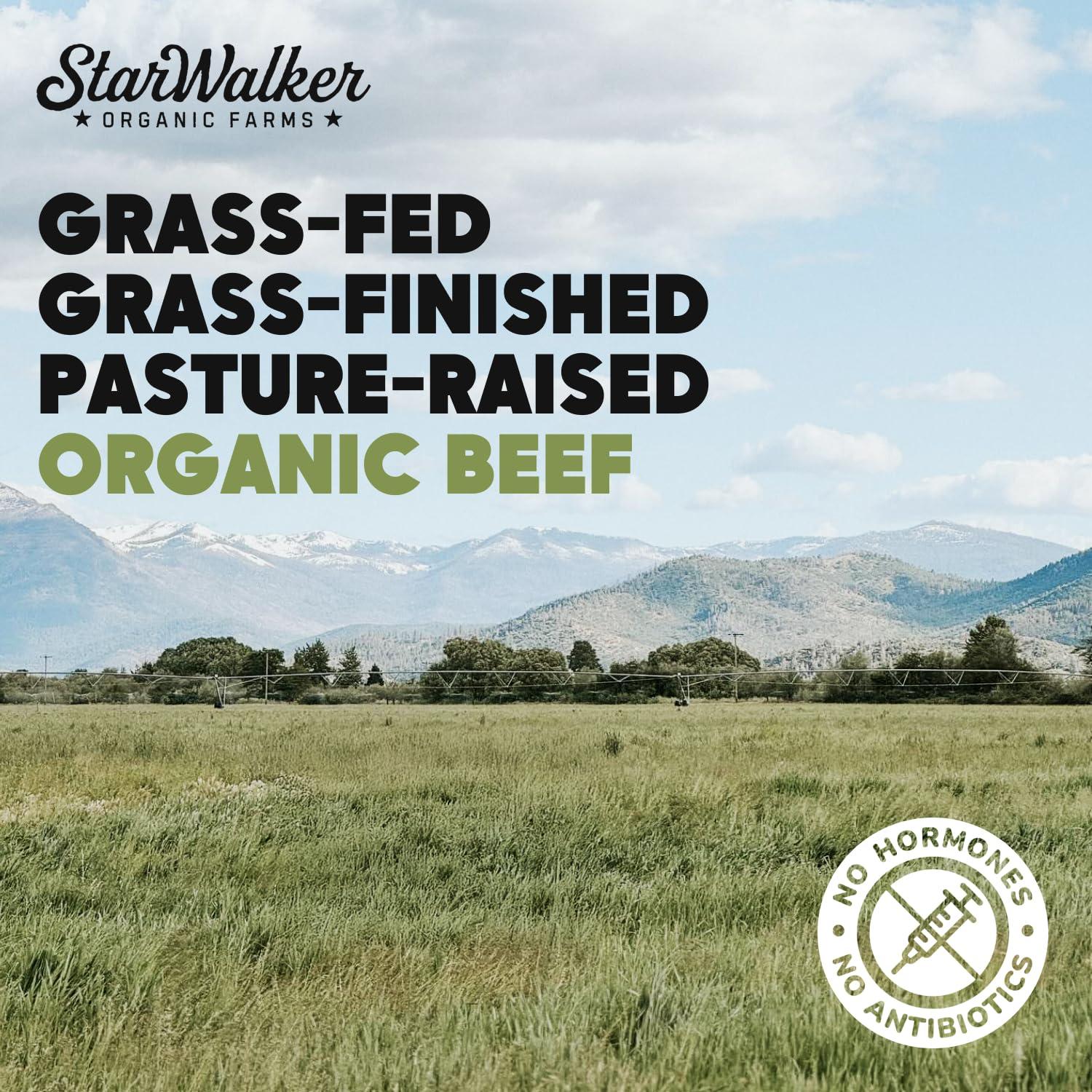 StarWalker Organic Farms StarWalker Organic Farms Carne Asada Beef Jerky Certified Organic, 36g Protein, No Nitrates or Preservatives, Grass-Fed, 3 oz Bag