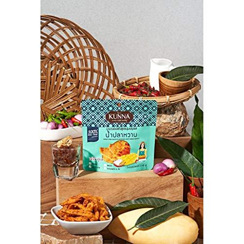 KUNNA KUNNA Brand, Sweet Fish Sauce Flavourd Soft Dried Mango, size 27g X 6 Packs