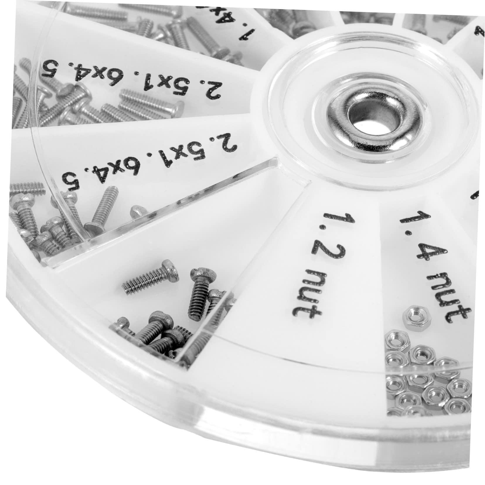 Beavorty Beavorty 4 Sets Eyeglass Screwdriver Kit Wipes Glasses Repairing Console Repair Kit Spectacle Repair Kit Cap Chain Eyewear Repair Kit Fix Torque Portable Remover Nut Silver Stainless Steel